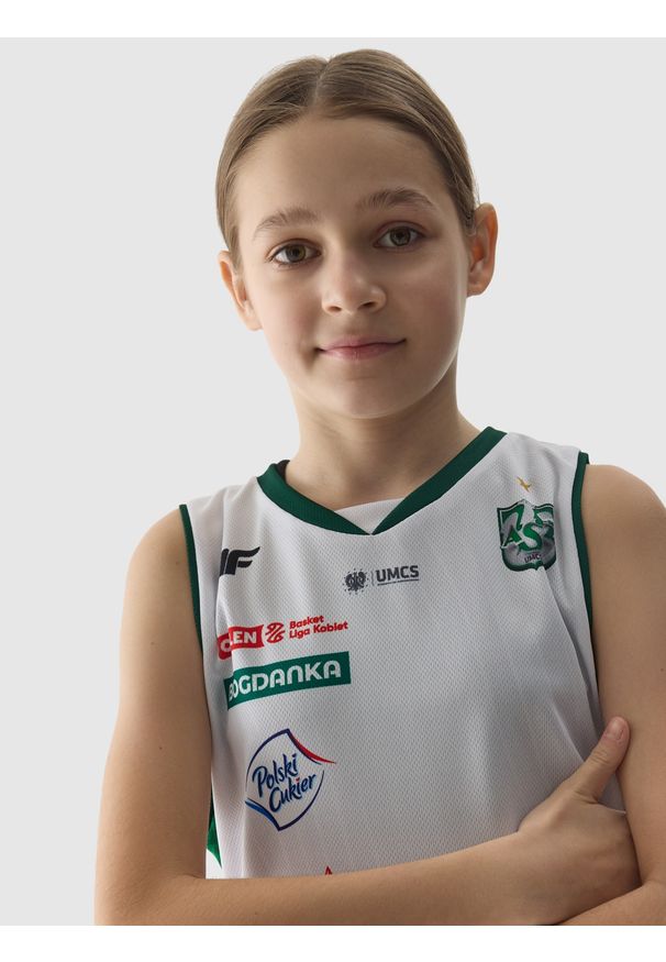 4f - 4F Tank top replika domowy z sezonu 2023/24 dziecięcy 4F x AZS UMCS Lublin - multikolor 134/140 (8-10 lat). Kolor: wielokolorowy. Materiał: dzianina. Sezon: lato