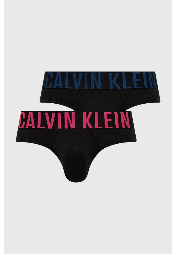 Calvin Klein Underwear slipy (2-pack) męskie kolor czarny. Kolor: czarny