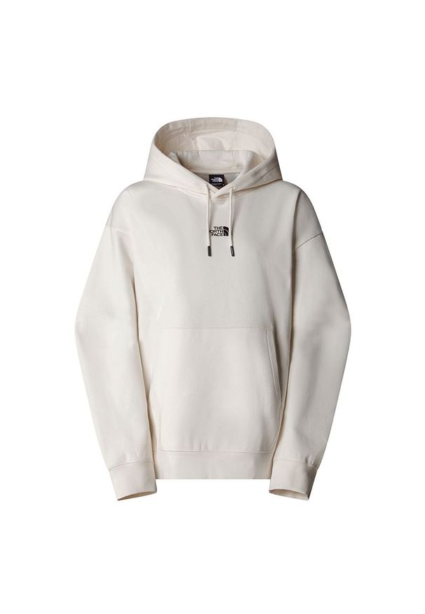 Bluza The North Face Essential Oversize Hood 0A89ENQLI1 - biała. Okazja: na co dzień. Typ kołnierza: bez kaptura. Kolor: biały. Materiał: poliester, bawełna, materiał. Styl: klasyczny, casual
