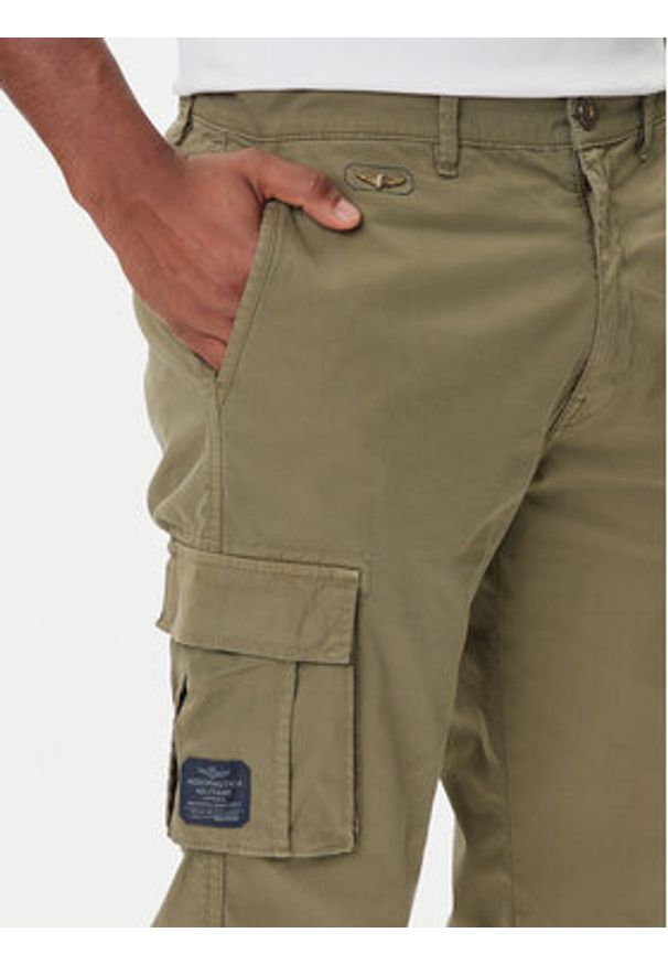 Aeronautica Militare Spodnie materiałowe 252PA1329UCT0244 Zielony Regular Fit. Kolor: zielony. Materiał: bawełna