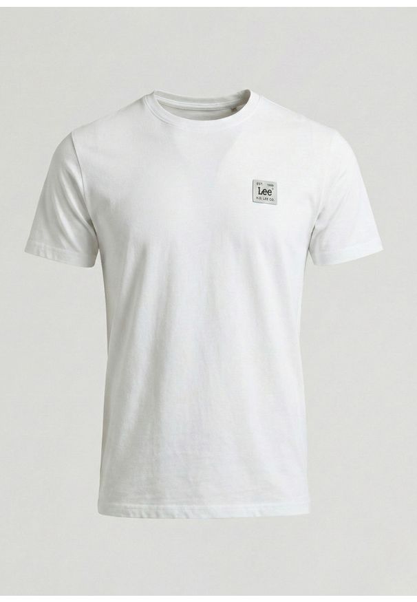 Lee - MĘSKA KOSZULKA LEE WOVEN LABEL TEE BRIGHT WHITE 112376540