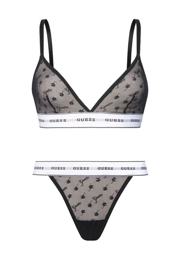 Guess Komplet bielizny O5BG02 K1790 Czarny. Kolor: czarny. Materiał: syntetyk