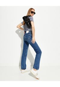 MOA Concept - MOA CONCEPT - Spodnie jeansowe z nadrukiem. Stan: podwyższony. Kolor: niebieski. Wzór: nadruk. Styl: klasyczny #6