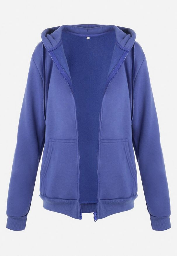 Born2be - Ciemnoniebieska Bluza z Kapturem Sithi. Okazja: na co dzień. Typ kołnierza: kaptur. Kolor: niebieski. Materiał: jeans. Długość rękawa: długi rękaw. Długość: długie. Styl: klasyczny, casual