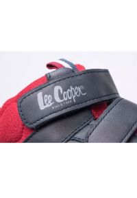 Buty Lee Cooper Jr LCJ-22-29-1324K czarne czerwone szare. Zapięcie: rzepy. Kolor: wielokolorowy, czarny, czerwony, szary. Materiał: materiał, syntetyk, skóra. Szerokość cholewki: normalna #10