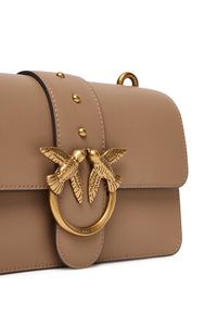 Pinko - PINKO Torebka Love One Mini ST.CL Al 25-26 PLTT 105856 A0F1 Beżowy. Kolor: beżowy. Materiał: skórzane #4