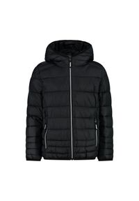Kurtka puchowa z odpinanym kapturem dla dzieci CMP. Kolor: czarny. Materiał: puch #1