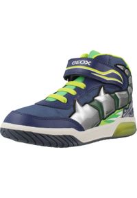 Geox - Buty GEOX J INEK BOY Niebieski. Kolor: niebieski. Materiał: syntetyk, tkanina. Sport: turystyka piesza