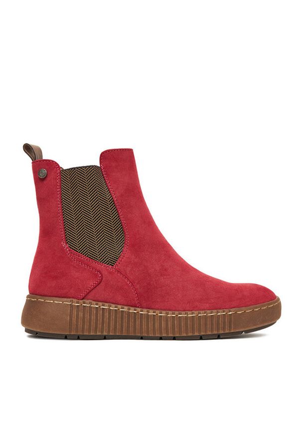 Go Soft Botki CEO-WS5586-07 Czerwony. Kolor: czerwony. Materiał: skóra