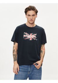 Pepe Jeans T-Shirt Clag PM509384 Granatowy Regular Fit. Kolor: niebieski. Materiał: bawełna