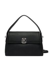 Calvin Klein Torebka Emblem Hw Pebble Shoulder Bag 25 LV04F3425G Czarny. Kolor: czarny. Materiał: skórzane #3