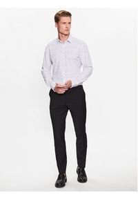 Hugo Spodnie garniturowe 50446526 Czarny Slim Fit. Kolor: czarny. Materiał: wełna