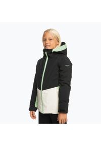 Roxy - Kurtka snowboardowa dziecięca ROXY Silverwinter Girl true black 10/M. Kolor: czarny. Sport: snowboard