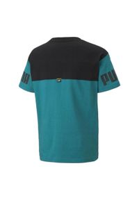 Puma - Koszulka Dziecięca Power Colour Block T-shirt. Kolor: czarny, niebieski, wielokolorowy