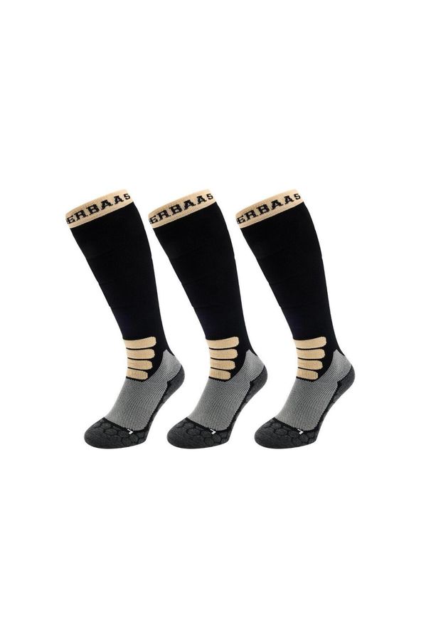 POEDERBAAS - Skarpety narciarskie - Merino Wool Pro - 3 pary - Czarne. Kolor: czarny. Sport: narciarstwo
