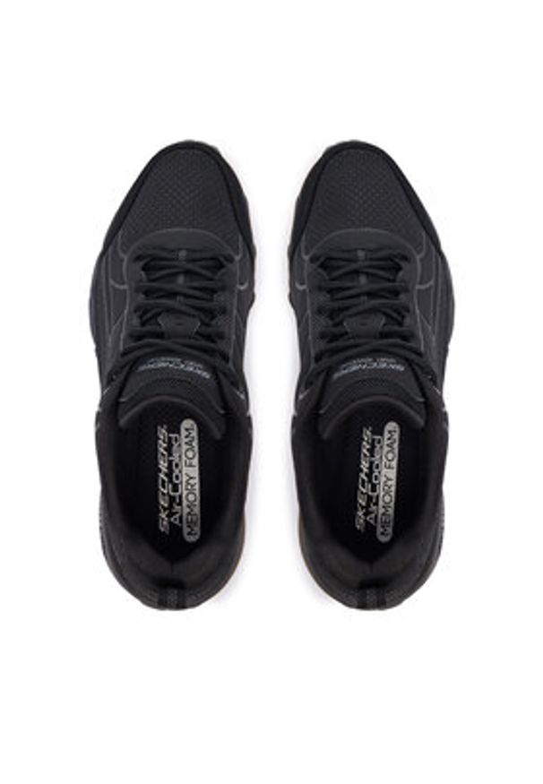 skechers - Skechers Trekkingi Max Protect 237672 BKCC Czarny. Kolor: czarny. Materiał: skóra. Sport: turystyka piesza