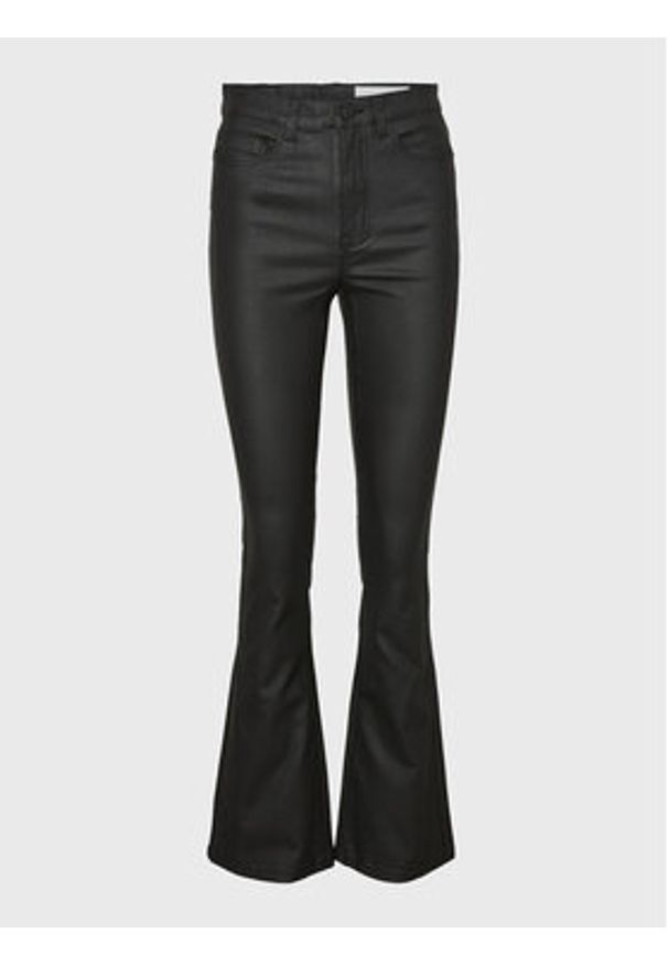 Noisy may - Noisy May Spodnie z imitacji skóry Sallie 27018425 Czarny Skinny Fit. Kolor: czarny. Materiał: wiskoza