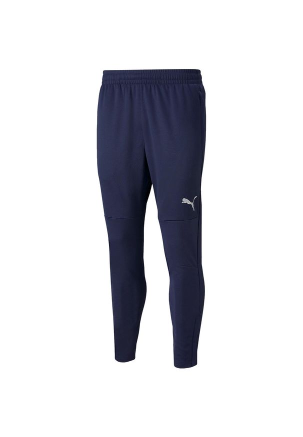 Puma - Męskie Treningowe Spodnie Do Biegania TeamFINAL. Kolor: niebieski. Sport: fitness