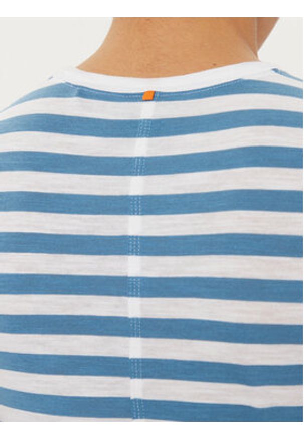 BOSS T-Shirt C_Esla_Striped 50504192 Niebieski Regular Fit. Kolor: niebieski. Materiał: bawełna