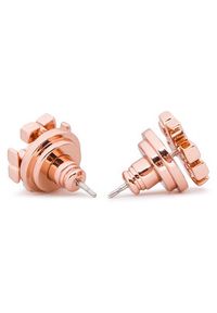 Tory Burch Kolczyki Logo Stud Earring 11165504 Różowy. Kolor: różowy