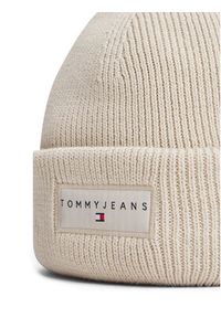 Tommy Jeans Czapka Tjw Linear Beanie AW0AW17913 Écru. Materiał: materiał, bawełna