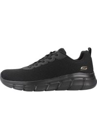 skechers - Buty do chodzenia damskie Skechers Bobs Sport B Flex. Zapięcie: sznurówki. Kolor: czarny. Materiał: materiał, syntetyk. Szerokość cholewki: normalna. Model: Skechers Sport. Sport: turystyka piesza