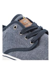 Szare Tenisówki Wrangler Modne Obuwie Męskie. Okazja: na co dzień. Zapięcie: sznurówki. Kolor: szary. Materiał: skóra, denim, materiał. Szerokość cholewki: normalna. Styl: klasyczny, casual, elegancki #2
