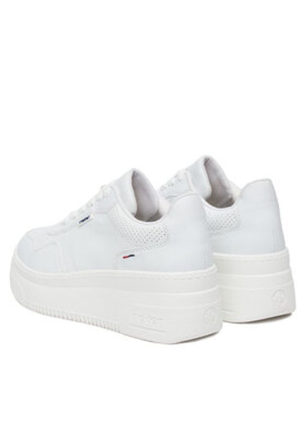 Rieker Sneakersy M7811-80 Biały. Kolor: biały. Materiał: skóra