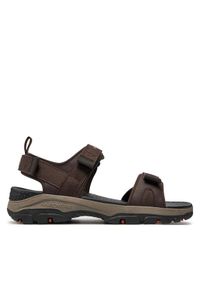 skechers - Skechers Sandały Tresmen-Ryer 205112/CHOC Brązowy. Kolor: brązowy. Materiał: skóra