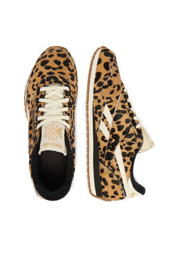 Reebok Sneakersy EO-CLASSIC AZ 100255853 Brązowy. Kolor: brązowy. Materiał: skóra. Model: Reebok Classic