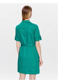 Morgan Sukienka codzienna 221-RENOM Zielony Regular Fit. Okazja: na co dzień. Kolor: zielony. Materiał: bawełna. Typ sukienki: proste. Styl: casual