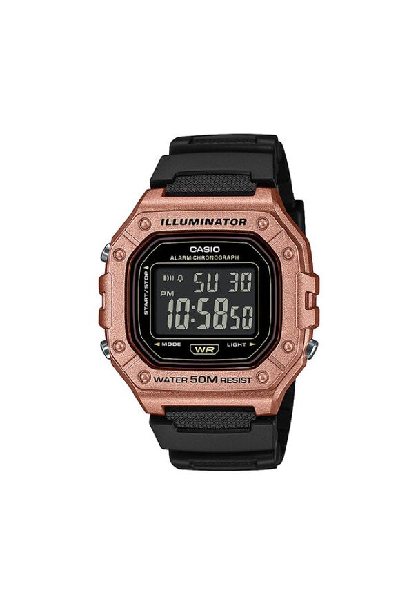 Casio Zegarek Digital Chronograph W-218HM-5BVEF Czarny. Kolor: czarny