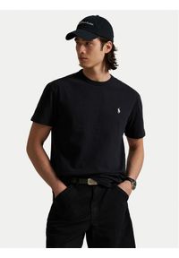 Polo Ralph Lauren T-Shirt 710916698024 Czarny Regular Fit. Typ kołnierza: polo. Kolor: czarny. Materiał: bawełna #1