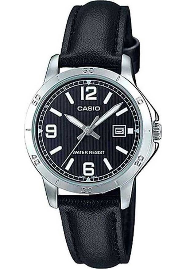 Zegarek Casio Zegarek marki Casio model LTP-V004L kolor Czarny. Akcesoria damski. Sezon: Cały rok NoSize. Kolor: czarny
