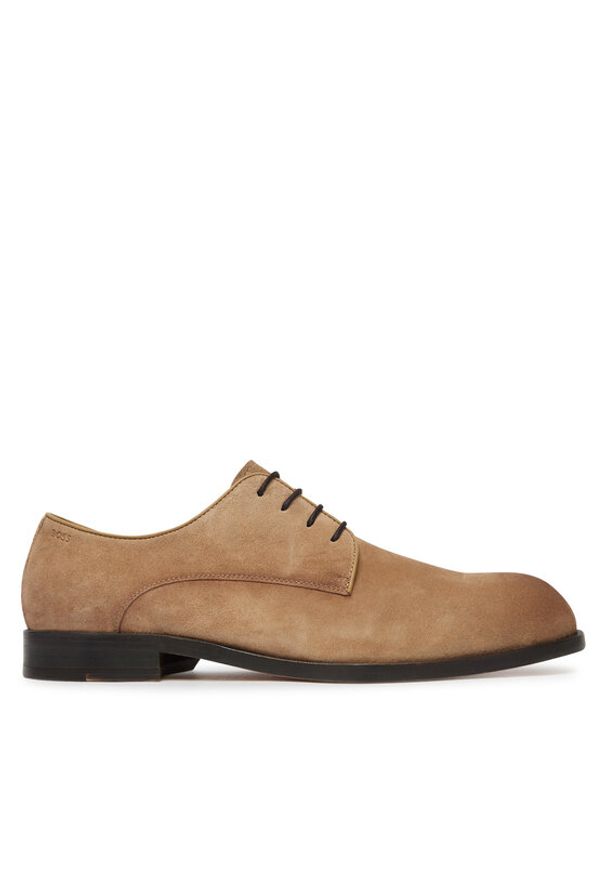 BOSS Półbuty Tayil-L 50563099 Brązowy. Kolor: brązowy. Materiał: skóra, zamsz
