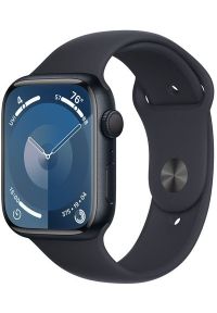 APPLE - Apple Watch Series 9 (GPS) 45mm Midnight Blue Aluminum Case with Midnight Blue Sport Band, M/L (MR9A3). Styl: sportowy