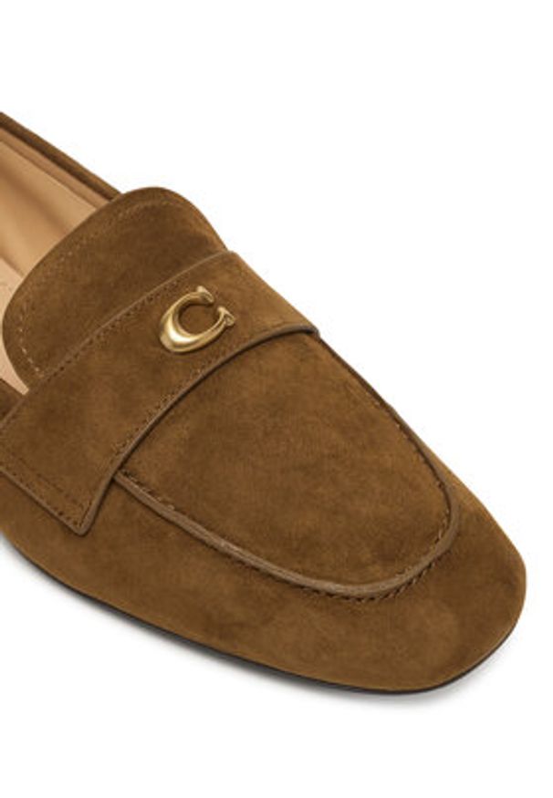 Coach Loafersy CCC82 Brązowy. Kolor: brązowy. Materiał: zamsz, skóra