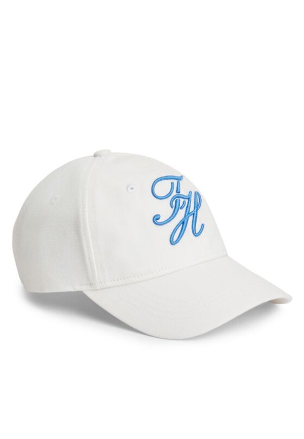 TOMMY HILFIGER - Tommy Hilfiger Czapka z daszkiem Logo Embroidery Baseball Cap AW0AW18338 Biały. Kolor: biały. Materiał: bawełna