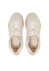 BOSS Sneakersy Carlynn 50541691 Écru. Materiał: skóra, zamsz #2