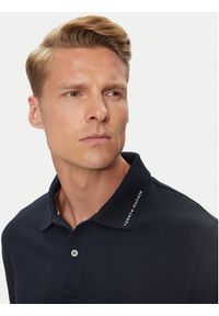 TOMMY HILFIGER - Tommy Hilfiger Polo Flag MW0MW35605 Granatowy Regular Fit. Typ kołnierza: polo. Kolor: niebieski. Materiał: bawełna