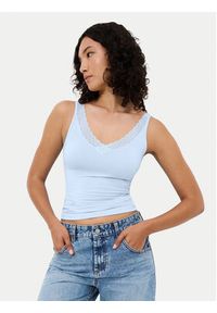 Triumph Top Feel Of Modal 10221637 Błękitny Slim Fit. Kolor: niebieski #3