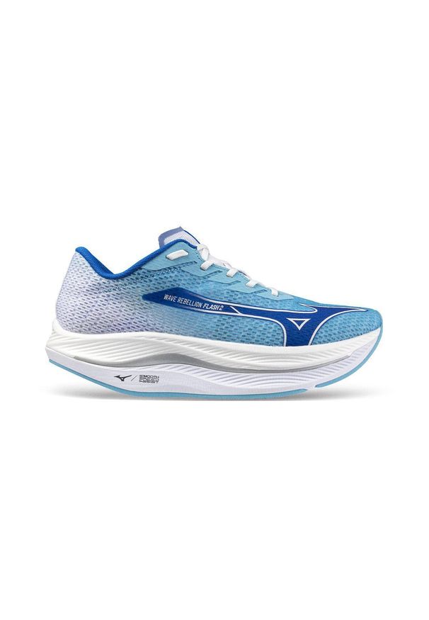 Buty do biegania Mizuno Wave Rebellion Flash. Kolor: niebieski, biały, wielokolorowy. Model: Mizuno Wave. Sport: bieganie
