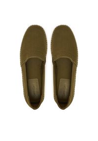 Calvin Klein Espadryle Espadrille Cv Logo HM0HM01808 Khaki. Kolor: brązowy. Materiał: materiał #3