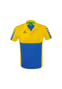 ERIMA - Polo Erima Six Wings. Typ kołnierza: polo. Kolor: żółty, niebieski, wielokolorowy. Sport: piłka nożna #1