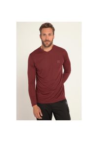 JAY-PI - Męska Trekkingowa koszula FLEXNAMIC® outdoor długi rękaw. Kolekcja: plus size. Kolor: czerwony. Materiał: poliester, materiał. Długość rękawa: długi rękaw. Długość: długie. Sport: outdoor
