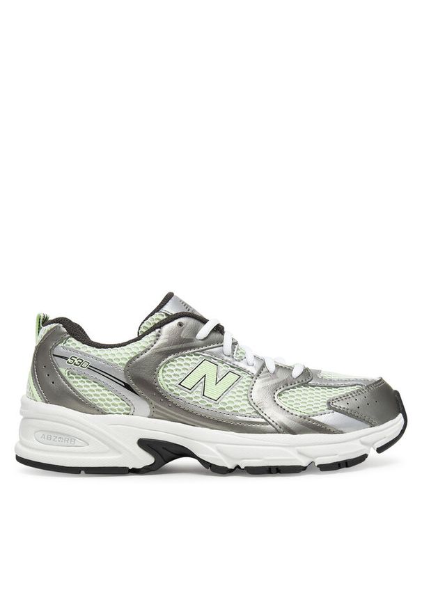 Sneakersy New Balance. Kolor: srebrny