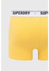 Superdry Bokserki (3-pack) męskie kolor pomarańczowy. Kolor: pomarańczowy. Materiał: bawełna #7