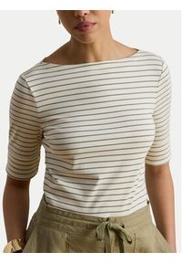 Lauren Ralph Lauren - LAUREN RALPH LAUREN Bluzka Judy 200P13919002 Beżowy Regular Fit. Kolor: beżowy. Materiał: bawełna #5