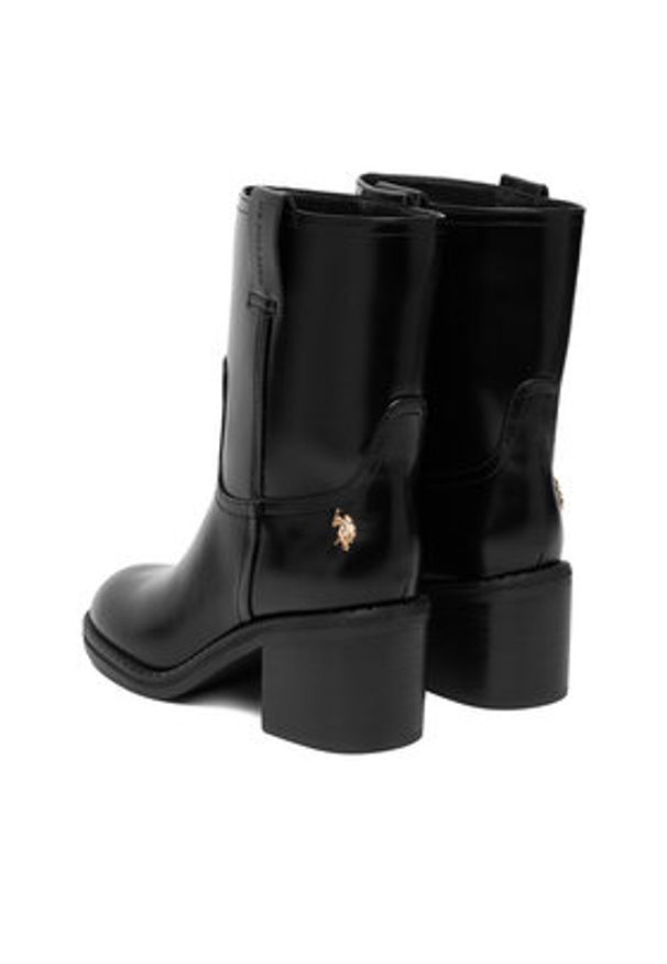 U.S. Polo Assn. Botki EO-KATIA001W/EY1 Czarny. Kolor: czarny. Materiał: materiał