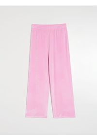 Sinsay - Spodnie straight leg - różowy. Kolor: różowy #1